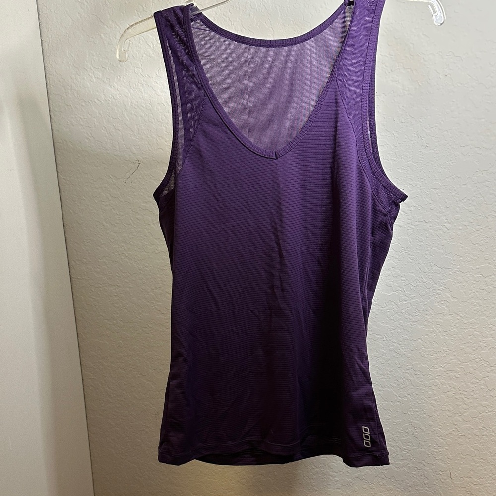 Lorna Jane Purple Women's Mesh Workout Tank Top